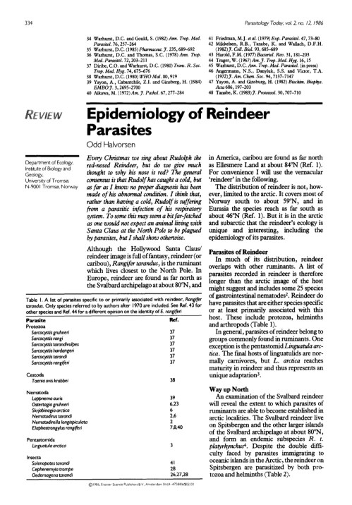 epidemiologyofreindeerparasites